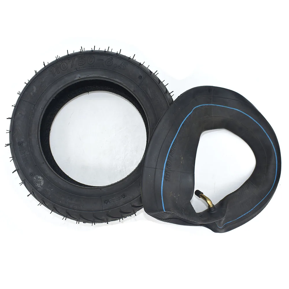 90 / 65-6.5 and 110/50-6.5 Front and Rear Tire& Inner Tube Bent Valve fits 49cc Mini Dirt Bike e Scooter Mini Moto