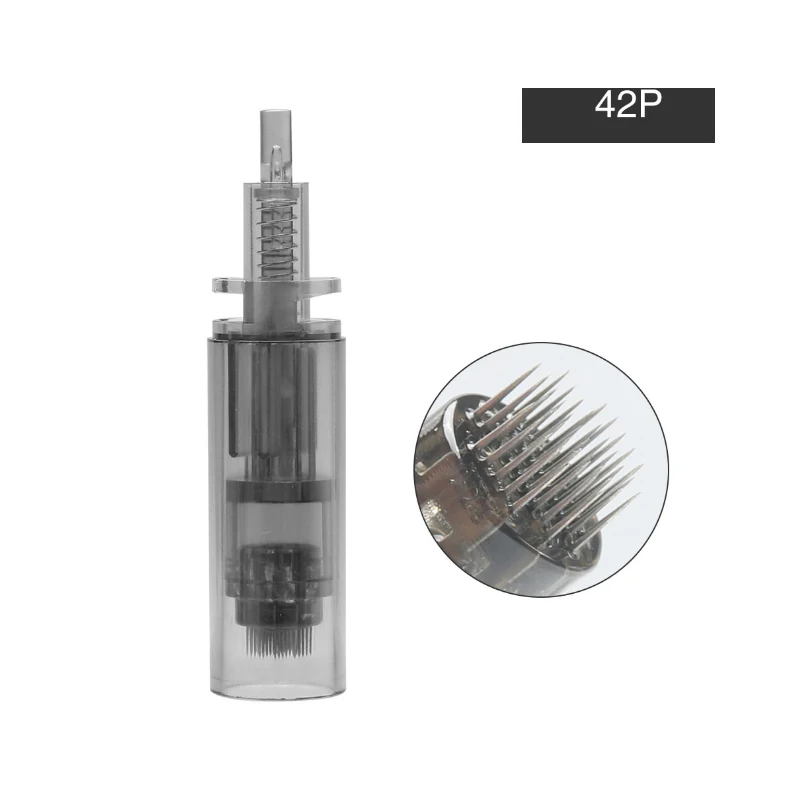 Derma Pen-A7 Auto Micro Agulhas, 9 Pins, 12 Pins, 36 Pins, 42 Pins, Nano Cartucho, Microneedling, Mesoterapia, Skin Care Tips, 50Pcs