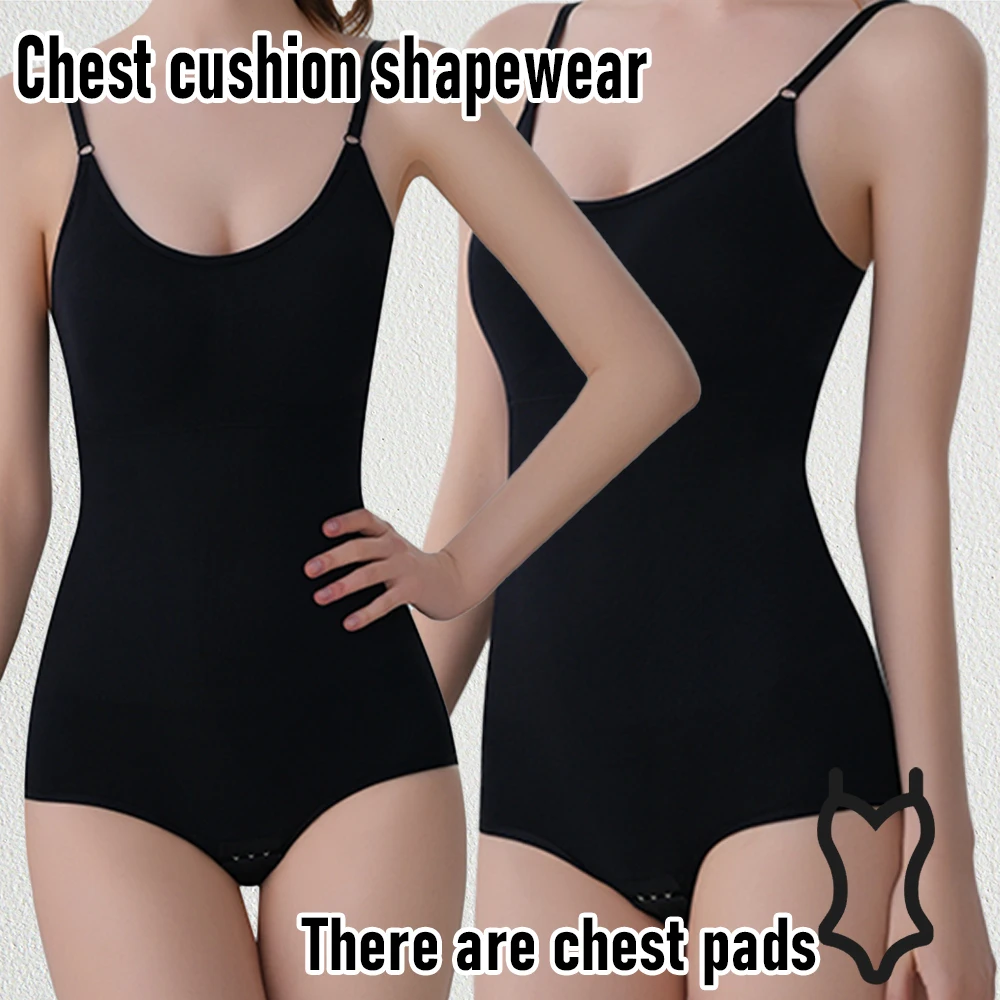 Shapewear Bodysuit For Tummy Control Women Hooks Crotch Body Shaper Stree Jumpsuit With Bras Abdomen Control_voghion.com