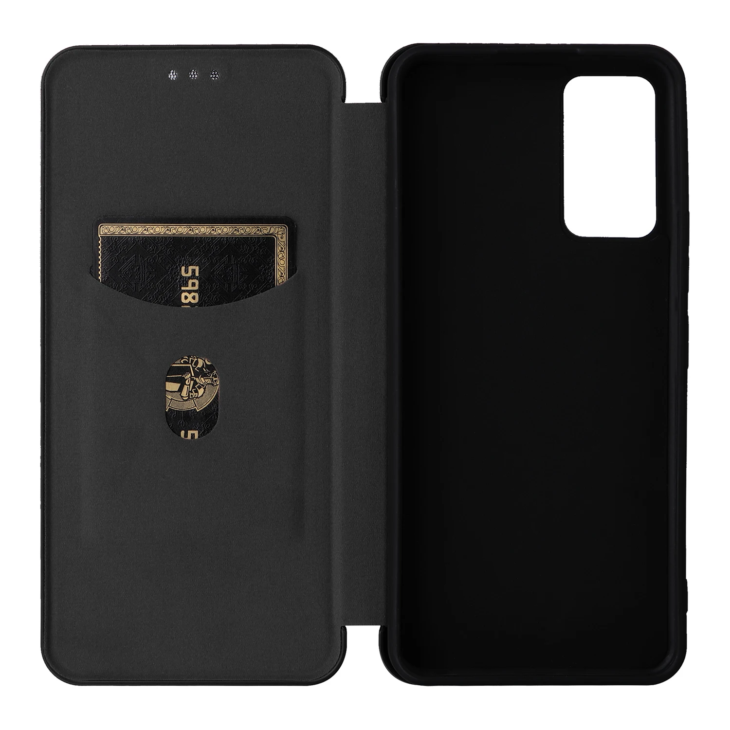 For TCL 405 406 T506D Carbon Fiber Flip Leather Case For TCL 405 406 Tcl405 T506D Business Magnetic Wallet Card Slot Slim Cover