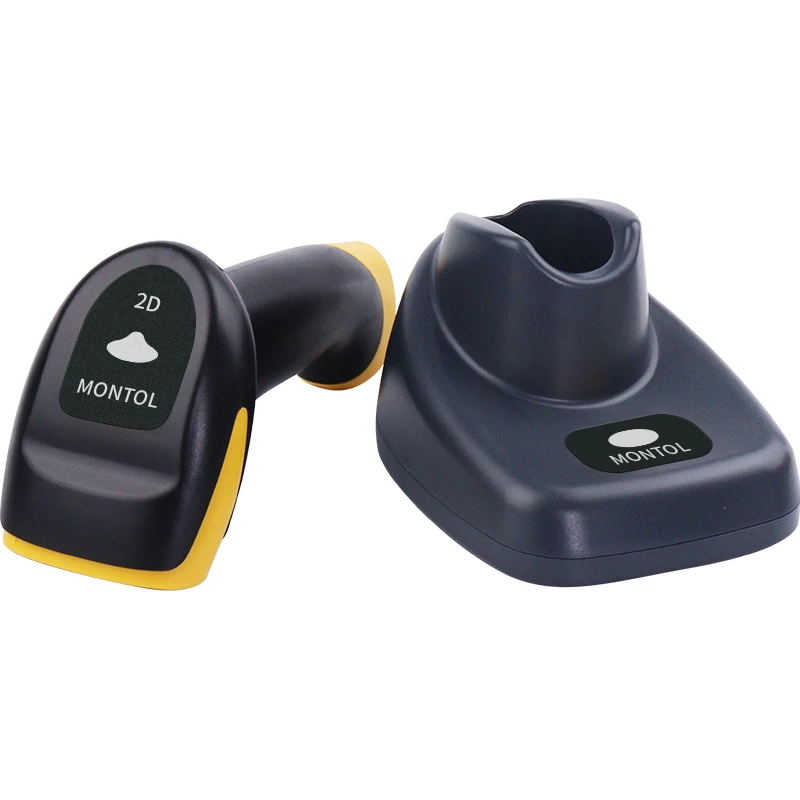 Montol Wireless Barcode Scanner 2D QR PDF417 CMOS 433MHz Handheld Barcode Scanner MT-4120