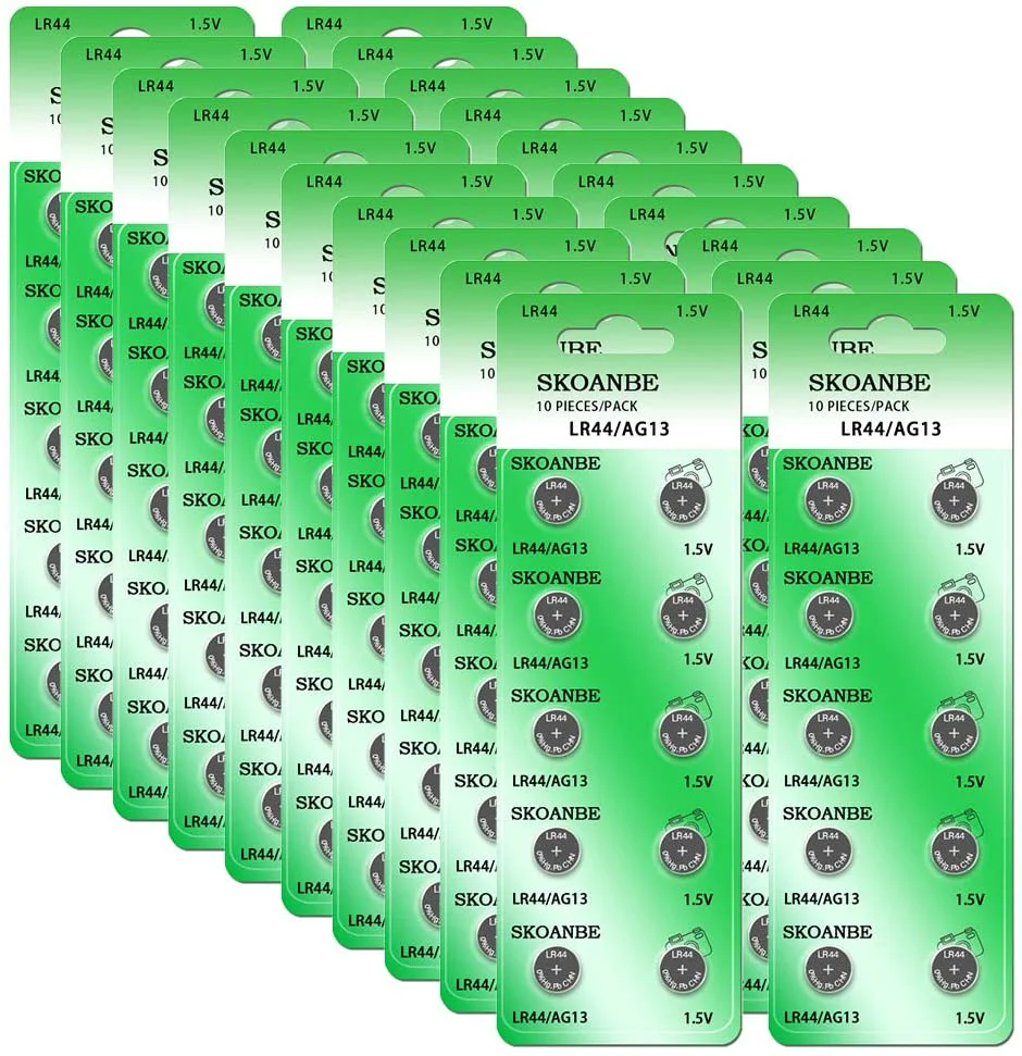 1.5V LR44 AG13 50/100/200PCS Original Alkaline Button Batteries 357 357A A76 GPA76 Cell Coin