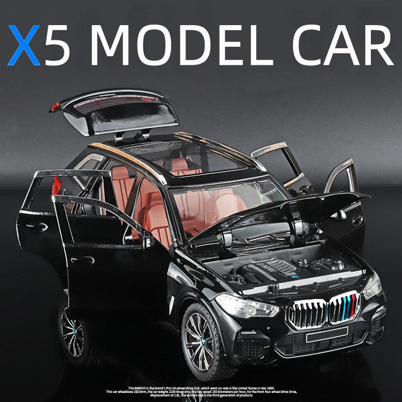 Modello di auto pressofusa BMW X5 M Sport 2019 in scala 1:32 Modello di auto pressofusa BMW X5 M Sport 2019 in scala 1:32