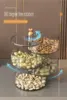 Household living room candy box, high-end light luxury, transparent dried fruit plate, nut snack storage box 5