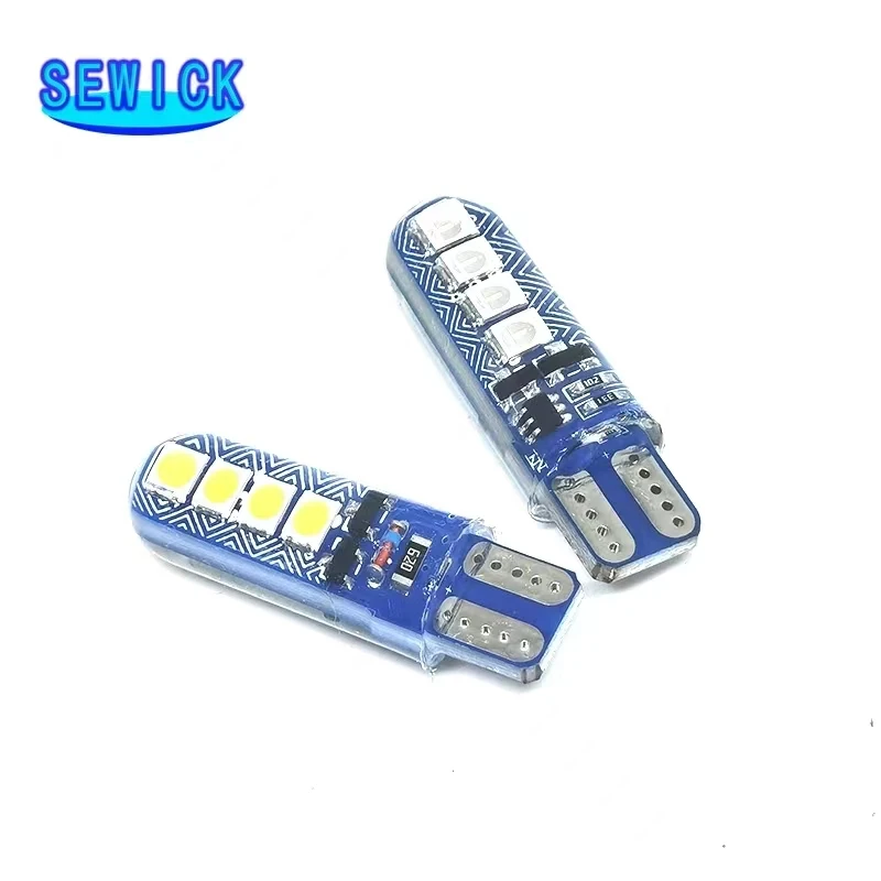 RGB LED Ʈκ ÷ Ǹ  Ʈ, 194 168 3030, 8LED  , Ŭ Ʈ, T10 W5W, 12V, 100 