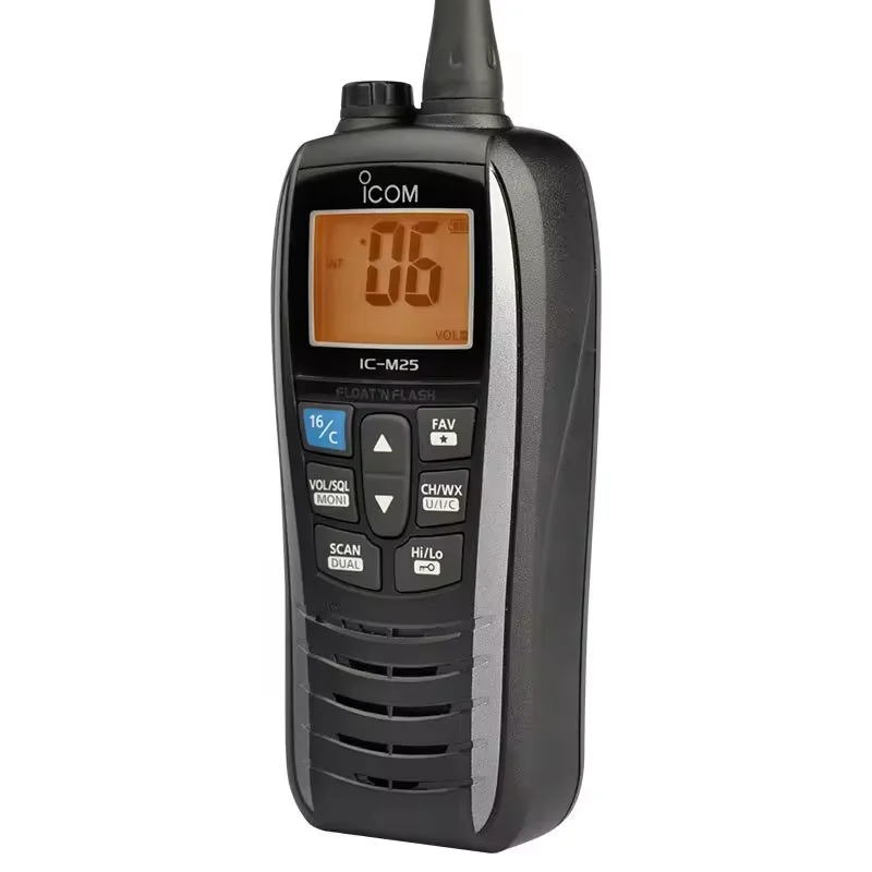 Top! IC-M25 VHF Transceiver Marine Radio float IPX7 Sea Vessel walkie talkie IC M25 Two Way Radio Handheld waterproof intercom 2