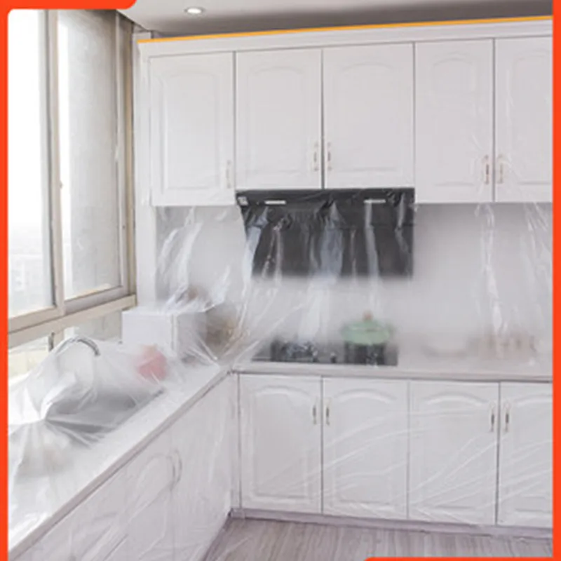 Disposable furniture dust cover dust cloth film decoration plastic protective film household cover dustproof
