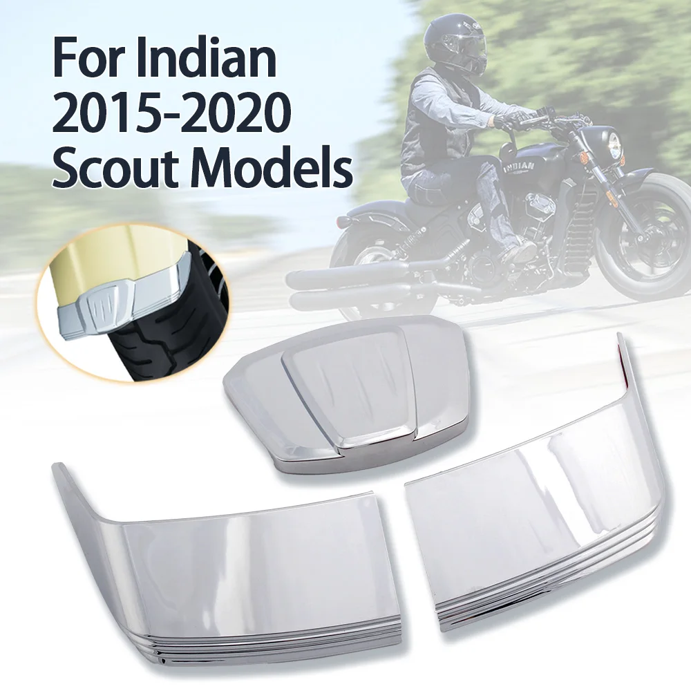 Protezione Della Decorazione Della Protezione Del Parafango Anteriore Cromata Per Moto Per Indian Boy Scout Model Scout Hussar 2015-2021