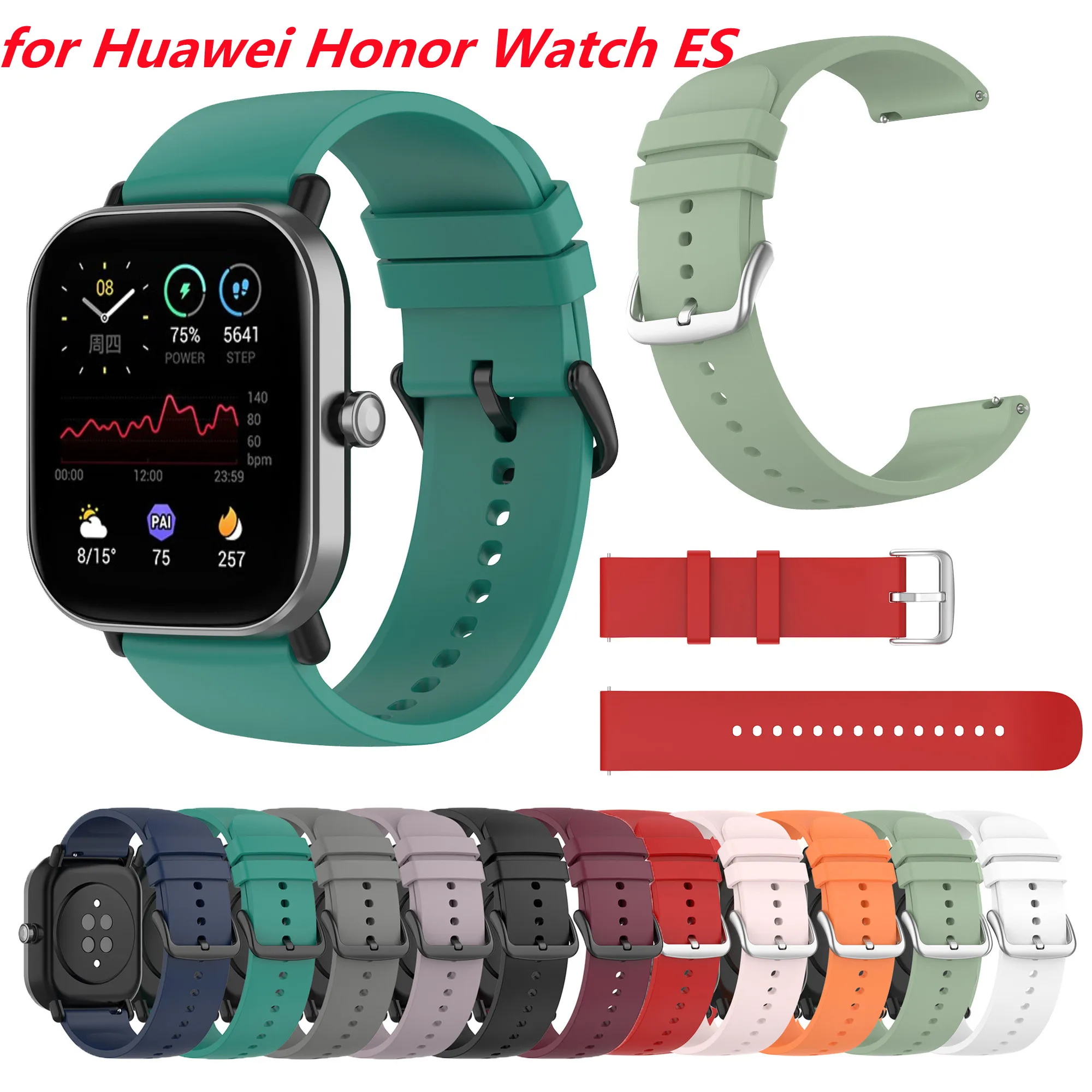 Nuovo Cinturino Da 20Mm Per Huawei Honor Watch Es Braccialetti Sportivi Cinturino Per Garmin Forerunner 158 Forerunner 55 Amazfit Neo