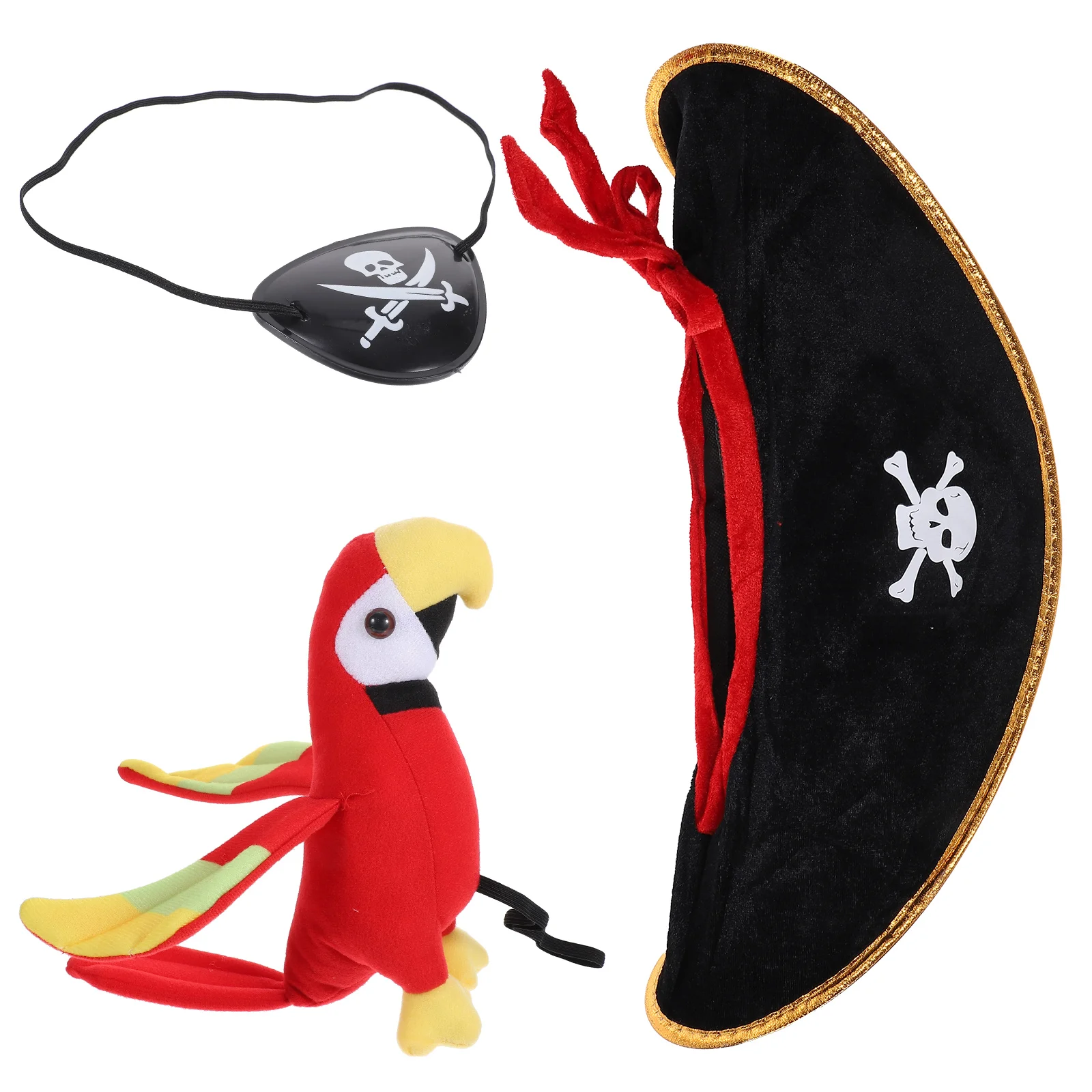 

Stuffed Parrot Artificial Models Realistic Adornment Dreses Toy Pirate Costume Supply Plush Ornament Bird Child Toys