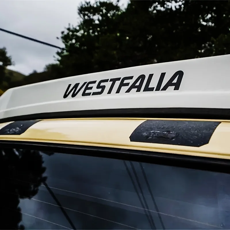 1 Stück Aufkleber im Westfalia-Stil, mehrfarbig, wasserfest, Vinyl-Aufkleber für Auto, Wohnmobil, Wohnwagen, Dekoration – Detail 8