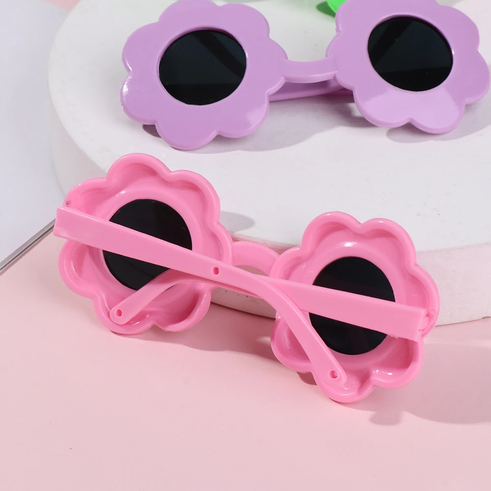 Doll Eyewear Accessories Heart Miniature Sunglasses Candy Color Frame Doll Glasses Toys For 60CM Dolls Dress Up