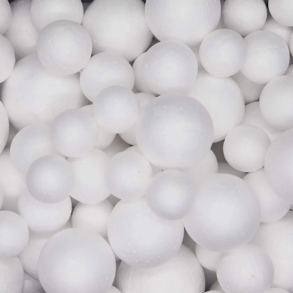 Christmas Crafts Styrofoam Balls Christmas Balls Polystyrene White