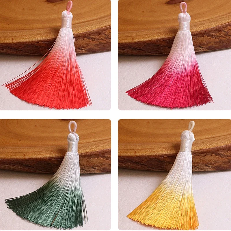 8cm Polyester Tassel Fringe Vintage Gradient Hanging Tassel Garments Decoration DIY Earring Accessory Fringe Trim Pendant