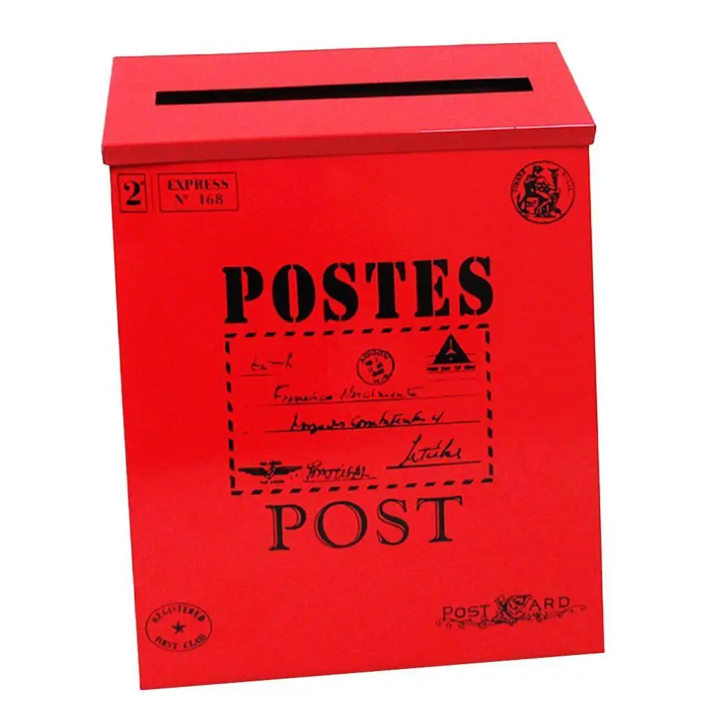 Vintage Wall Mounted Mailbox Newspaper Letter Box Post Garden Decor Box Waterproof Creative Pastoral Style Mail