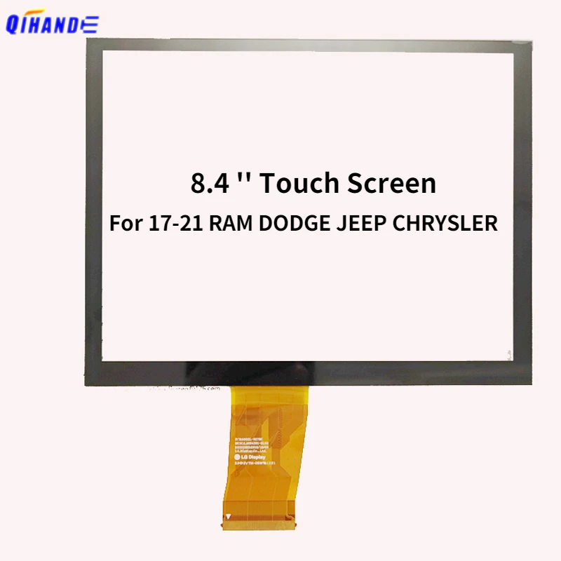 Nova Tela de Toque sem Lcd para 8.4 Uconnect Rádio Navegação 1721 Ram Dodge Jeep Chrysler Toque Digitador da Tela de Vidro Lente - Imagem 2