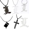 Death and Note Series Necklace Classic Dark Suspenseful Anime Peripheral Pendant Necklace Comic Fans Jewelry Presents 1