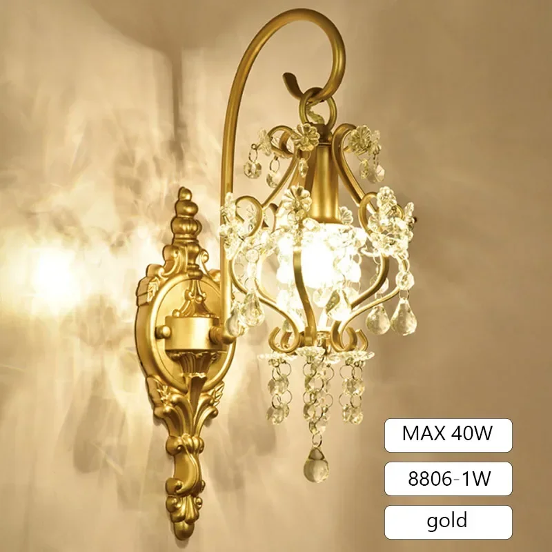 Lámpara De Pared De Latón Con Pantalla De Vidrio, Lámpara De Pared De Metal, Moderna Lámpara De Pared De Tocador, Iluminación Nórdica De Montaje En Techo Para Dormitorio, Mesita De Noche
