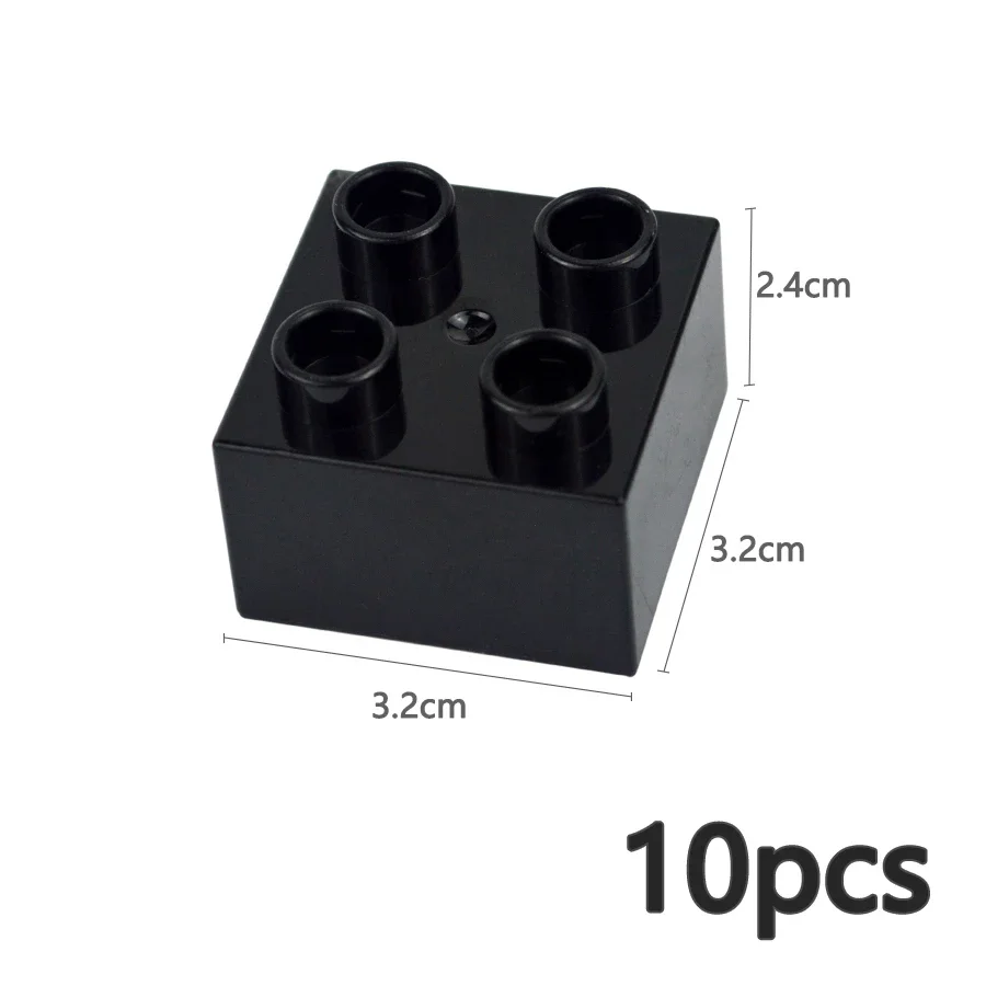 10-Piece Set of Large Colorful Building Blocks