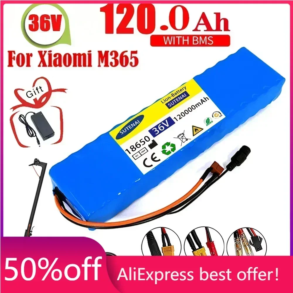 

10S3P 36V 120Ah Battery ebike Battery Pack 18650 Li-ion Batteries 1000W For High Power Electric Scooter Motorcycle Scooter