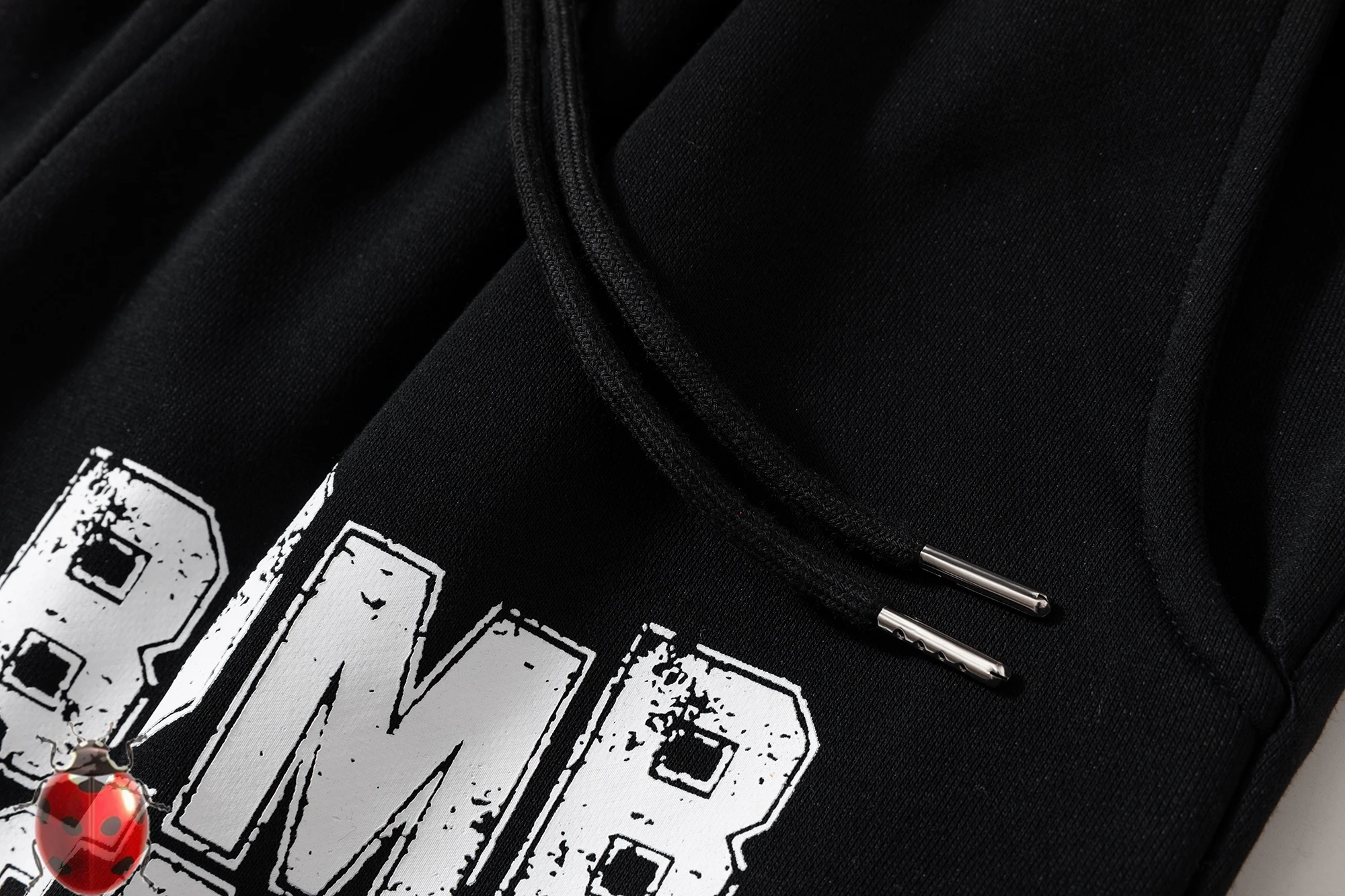 Retro Street Letter Print Heavyweight Quarter Shorts Men's and Women's Trendy Loose Sports Basketball Casual Shortpant