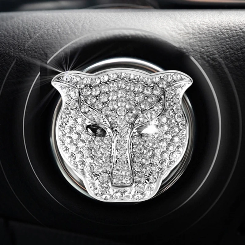 1pcs Rhinestone Car Engine Ignition Start Stop Button Protective Cover Switch Decoration Stickers Auto Interior - Цена: 322,52 руб.