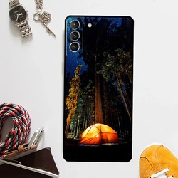 Nature-Themed Mountain Design Protective Phone Case for Galaxy S20 FE (OO40923)