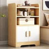 Small Apartment Oven Microwave Cabinet Modern Storage Dining Room Sideboard Sliding Wheel Kitchen Cabinets Drawers Organizer 5