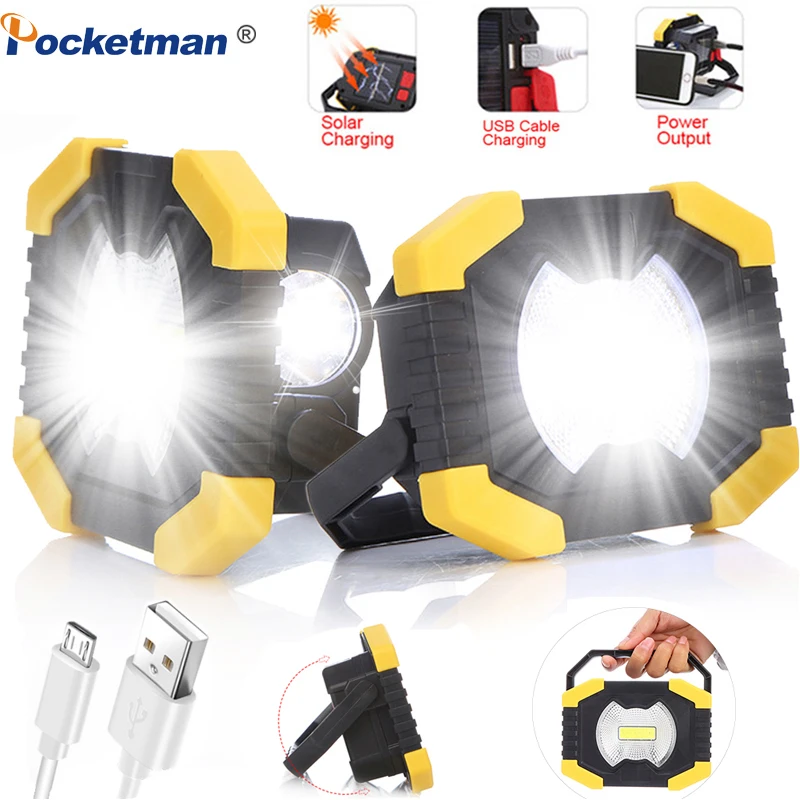 

180W Protable Spotlight Work Light 180 Degrees Adjustable Lanterns With Built-in Battery Rechargeable for Outdoor Camping