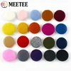 Meetee 50Pcs 15-38mm High-grade Cashmere Covered Buttons Windbreaker Coat Button DIY Sewing Clothing Scrapbooking Accessories 1