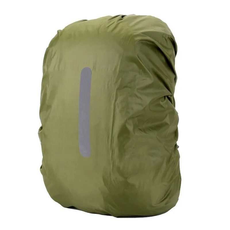 2pcs 30-40L Reflective Waterproof Backpack Rain Cover Outdoor Sport Night Cycling Safety Light Raincover Case Bag Camping Hiking
