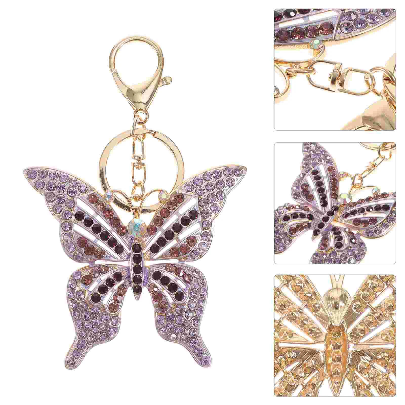 

Keychain Rhinestone Sparkling Keyring Purse Pendant Handbag Charm Car Key Ring for