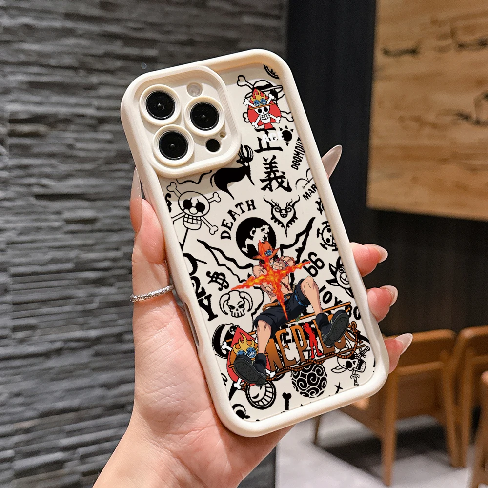 One Piece Aces Zoros Design Protective Phone Case