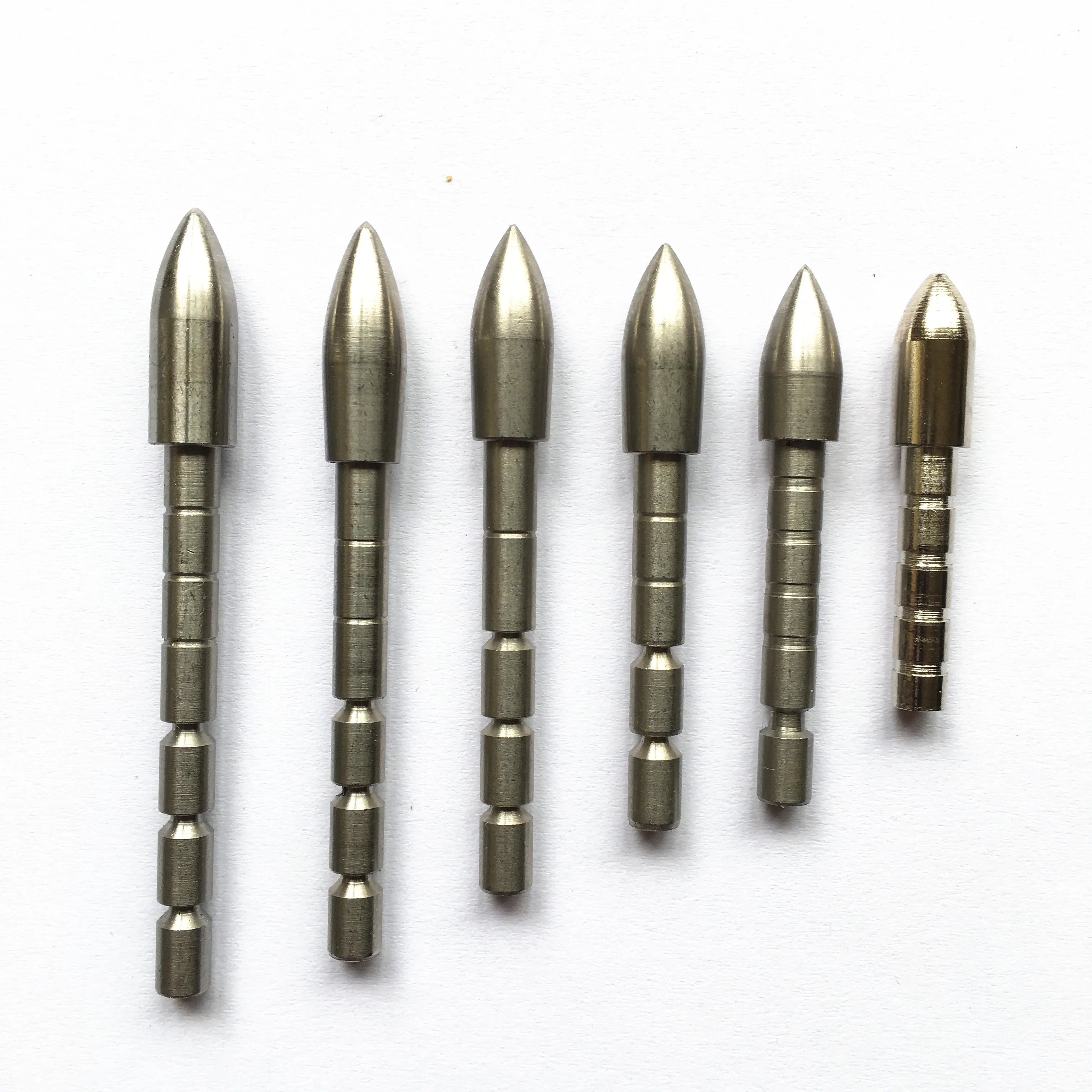 12pcs archery arrowhead 70 80 90 100 110 120 Grain Stainless Steel Bullet Point Tip for ID 4.2 mm carbon Arrow Shaft Archery Bow Hunting