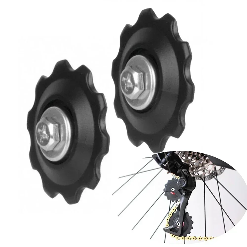 2/4pcs 10T MTB Bikes Rear Derailleur Guide Pulley Roller Idler Bearing Parts Bike Derailleurs Rear Derailleur Rear Derailleur Pulley