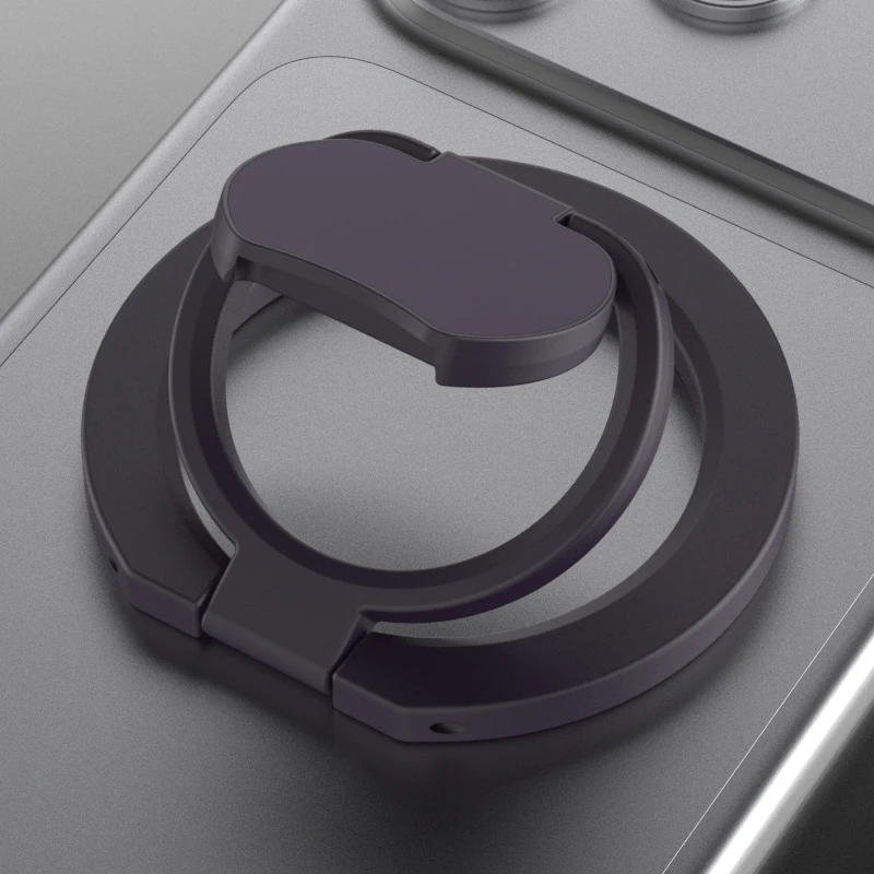 Dual-Sided Magnetic Phone Ring Holder and Kickstand - Portable and Folding Phone Stand