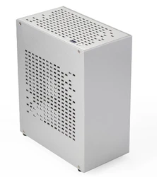 Sleek Aluminum Mini ITX Gaming Computer Case with PCIe 4.0 Cable Compatibility (Silver case ony)