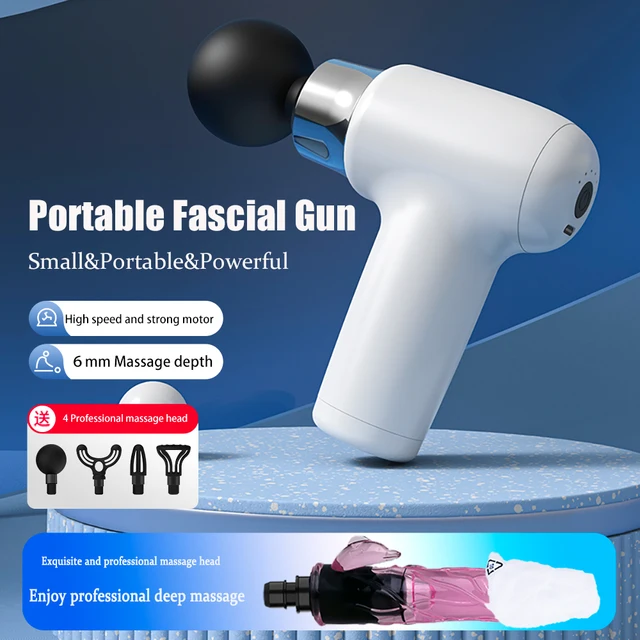 Fascial Massage Gun Handheld Electric Body Muscle Massager Electric Percussio Body Muscle Relaxation Fitness Tool for Women