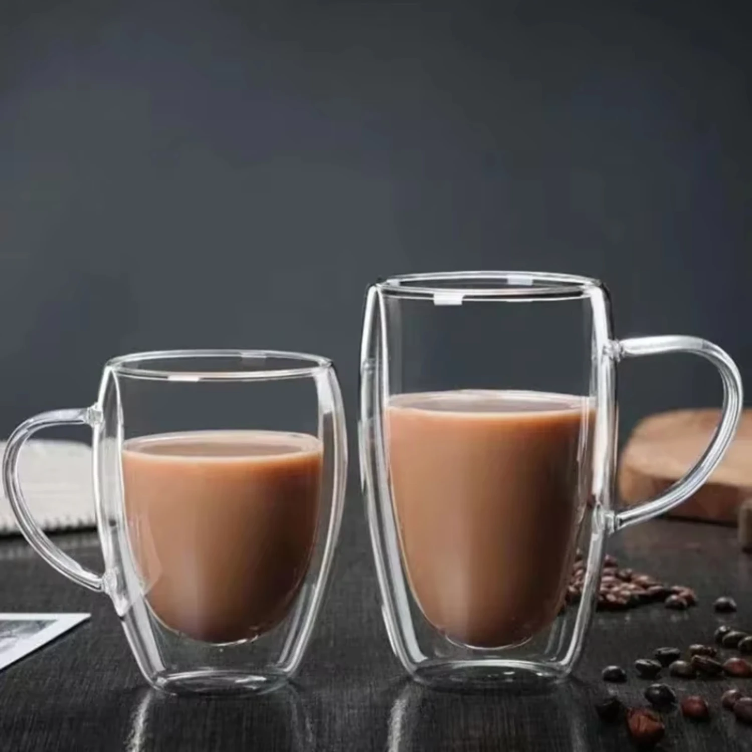 Double Wall Glass Cup - كوب زجاجي مزدوج الجدار