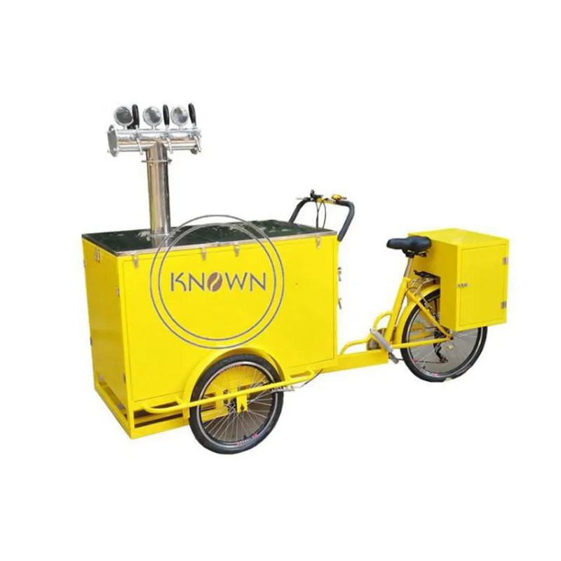 Triciclo Da Birra Classico Per La Vendita Di Frutta A 3 Ruote Carrello Da Caffè Elettrico Mobile Cargo Trike In Vendita
