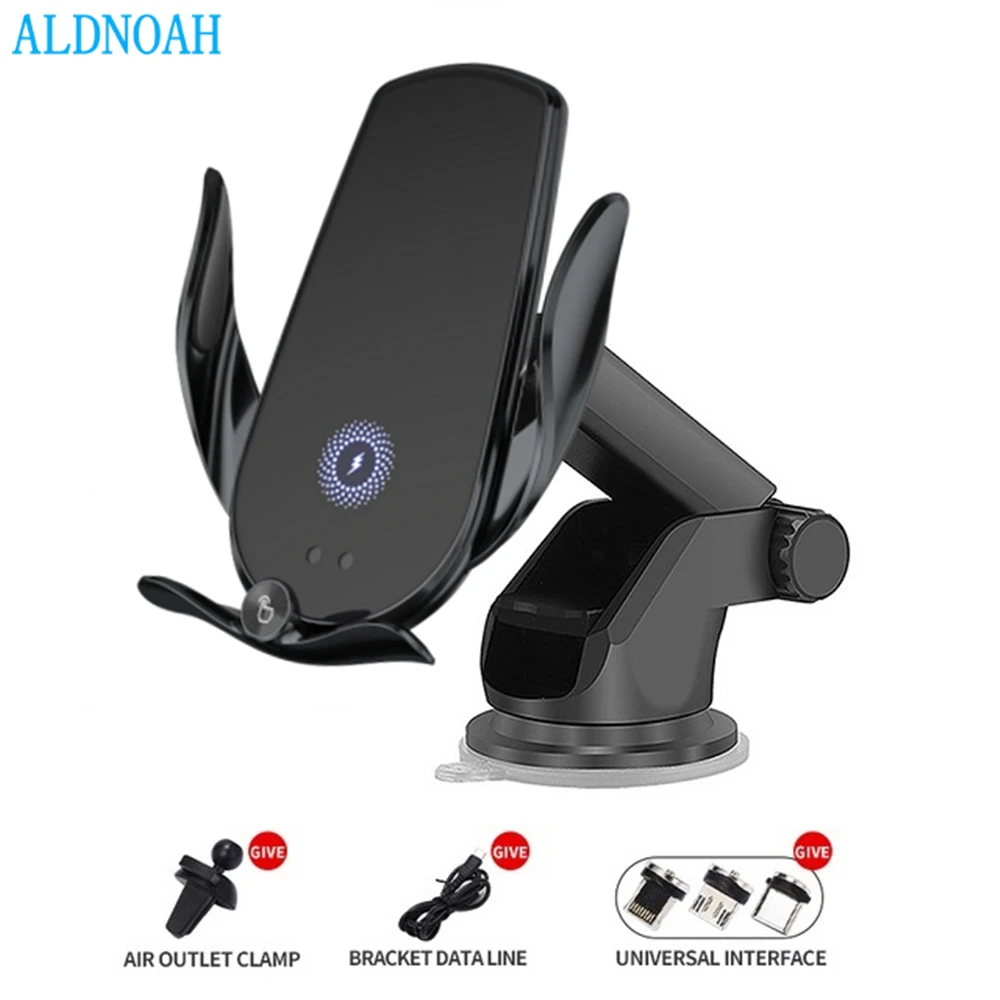 

15W Wireless Chargers Car Air Vent Stand Phone Holder Fast Charging Station For Samsung S23 S22 S21 iPhone 14 13 12 11 Pro Max X