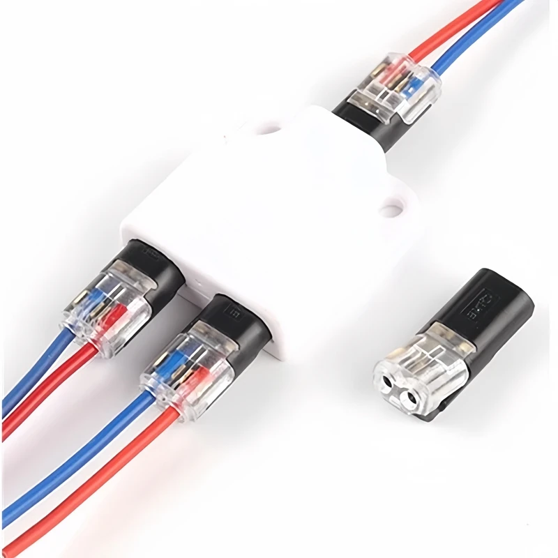 Waterproof 2-Pin Plug Automotive Electrical Connector with Strip Terminal Connection
