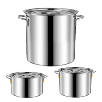 Canning Pot Sauce Pot For Oil Soup Brine Noodle Rice Stainless Steel Oil Pot Mini Soup Steamer Cookware Stew Pot Kitchen Tool 1