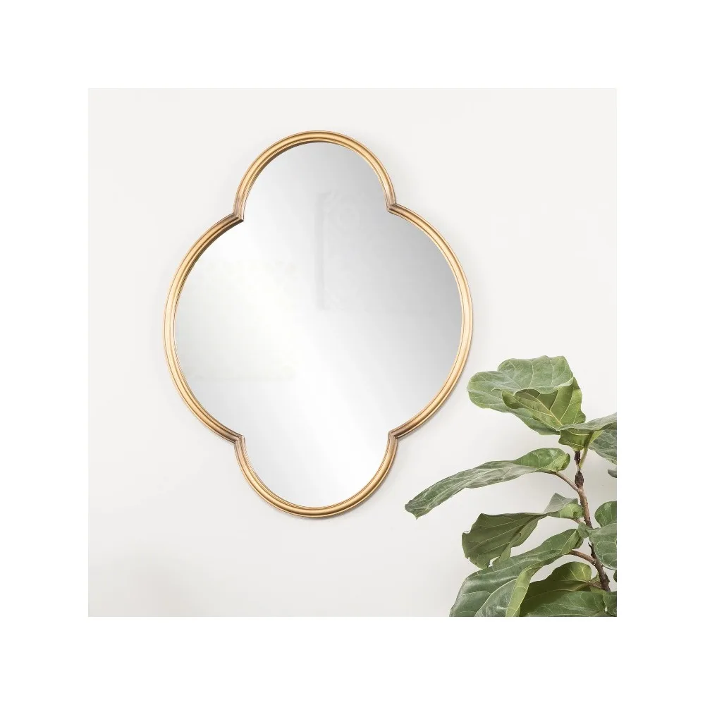 

Medium Gold Geometric Decorative Wood Wall Mirror Large Mirrors for Bathrooms Willis By Holly & Martin Mirror Full Body Bathroom