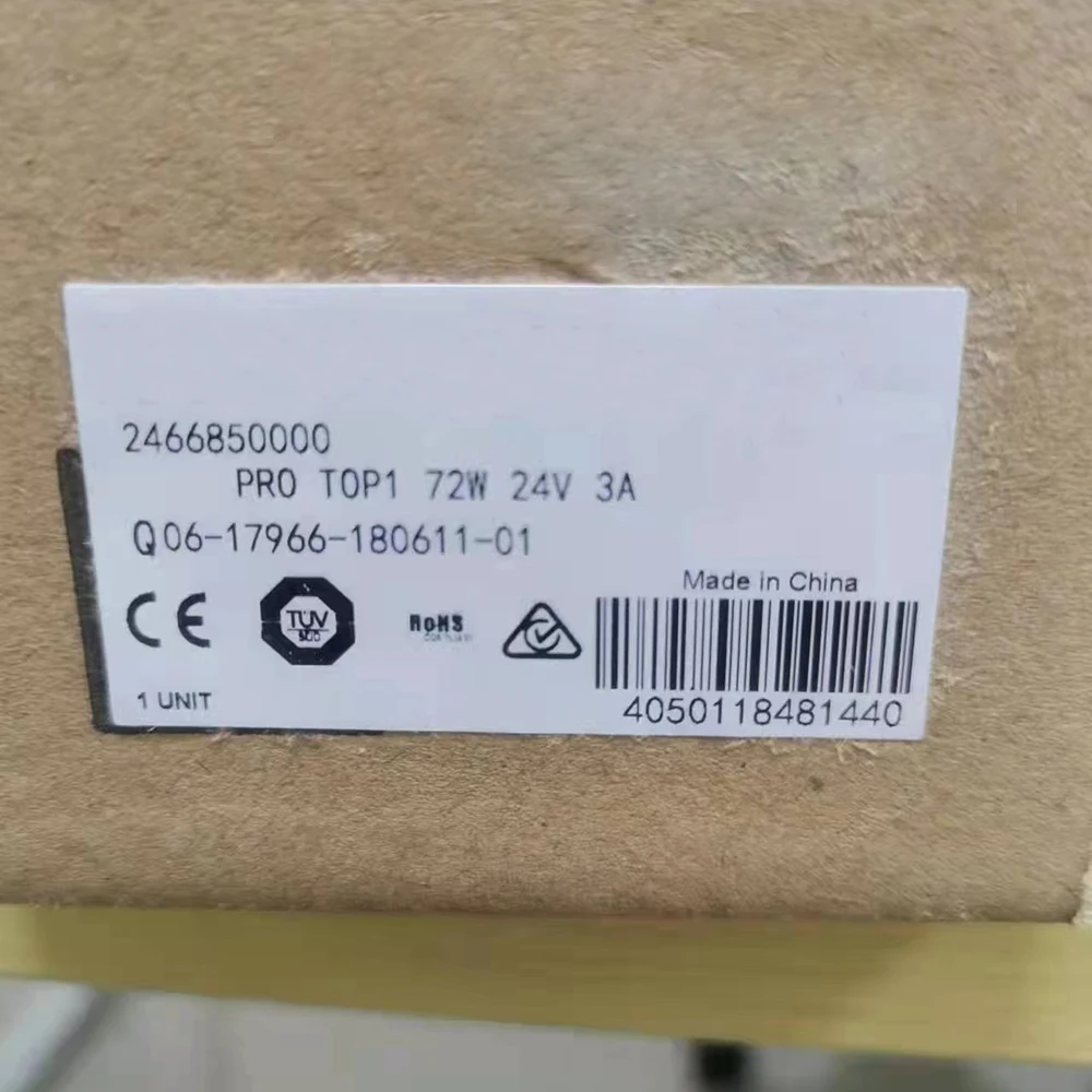2466850000 For Weidmuller Switch Power Supply PRO TOP1 72W 24V 3A 4 2466850000 For Weidmuller Switch Power Supply PRO TOP1 72W 24V 3A - Image 2