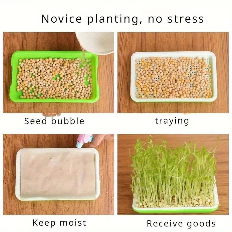 1 Pcs Germination Tray Plant Seeds Pot Garden Double Layer Soilless Hydroponics Growing Seedling Pots Gardening Accessories