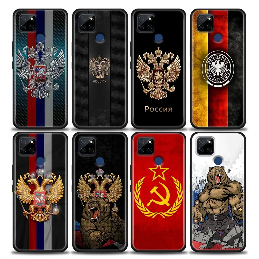 Russia Flags Vintage Cccp Flag Custodia Per Telefono Per Oppo Realme X50 Xt X 11 10 9 9I 8 8I 7 6 Pro Plus 5G Custodia Funda Coque Shell Cover
