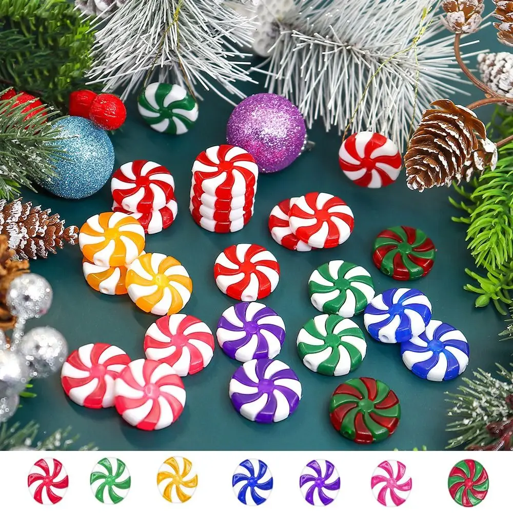 

6Pcs Red White Christmas Candy Simulation Acrylic Christmas Tree Hanging Pendant Hanging Decorative Candy Ornaments Wedding