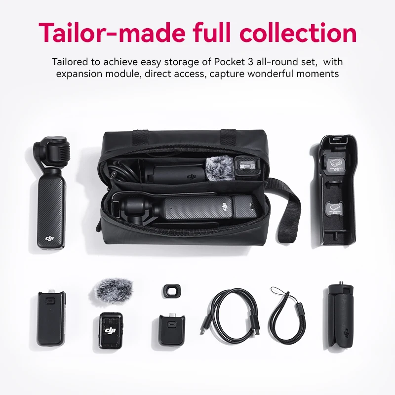 Ulanzi PK-04 Carrying Bag For DJI Osmo Pocket 3 Customized Design Lightweight Portable Photography Case For Outdoor Accessories camera accessories photography storage case