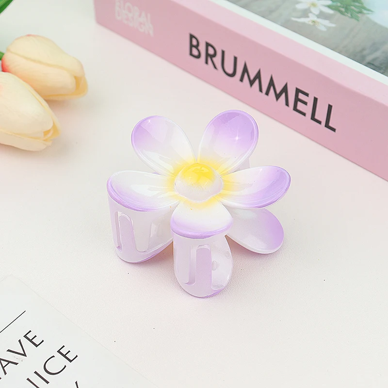 7CM Mattierte Uni-Farbene Blumen-Haarklammern - Premium Haaraccessoires für Frauen/Mädchen (Pferdeschwanz/Haifischklammer) – Detail 23